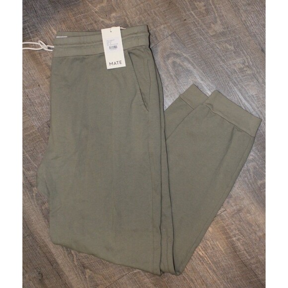 MATE‎ THE LABEL WOMEN'S PLUS SAGE GREEN ORGANIC COTTON TERRY JOGGERS SZ 3X NWT - Picture 3 of 6